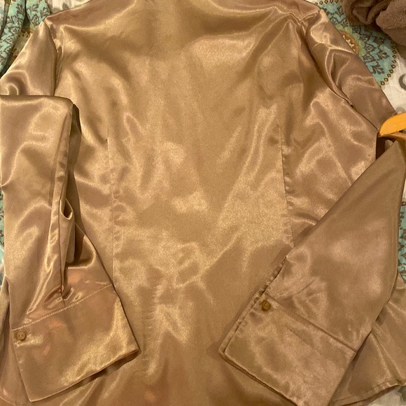 VINTAGE SATIN LIKE BLOUSE - Picture 5 of 6